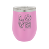 LOVE Stencil - Laser Engraved Stainless Steel Drinkware - 1724 -