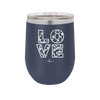 LOVE Stencil - Laser Engraved Stainless Steel Drinkware - 1724 -