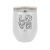 LOVE Stencil - Laser Engraved Stainless Steel Drinkware - 1724 -