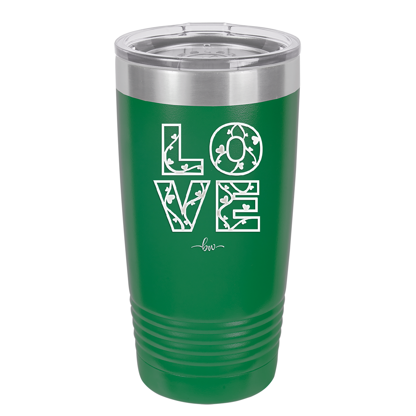 LOVE Stencil - Laser Engraved Stainless Steel Drinkware - 1724 -