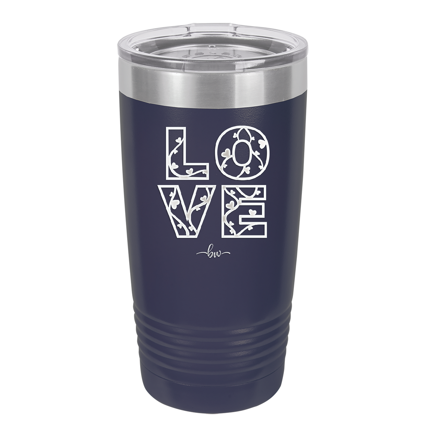 LOVE Stencil - Laser Engraved Stainless Steel Drinkware - 1724 -