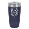 LOVE Stencil - Laser Engraved Stainless Steel Drinkware - 1724 -