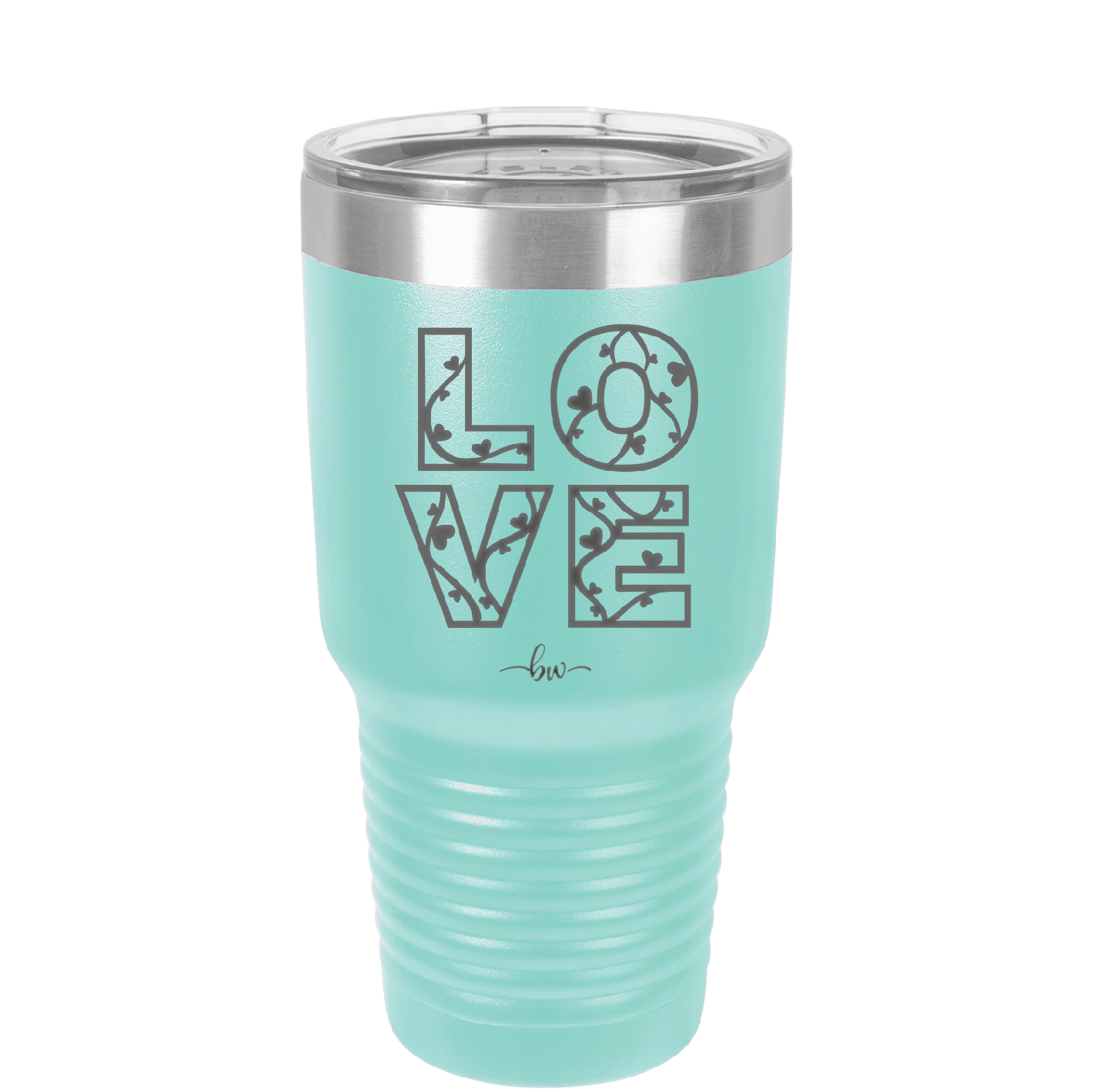 LOVE Stencil - Laser Engraved Stainless Steel Drinkware - 1724 -