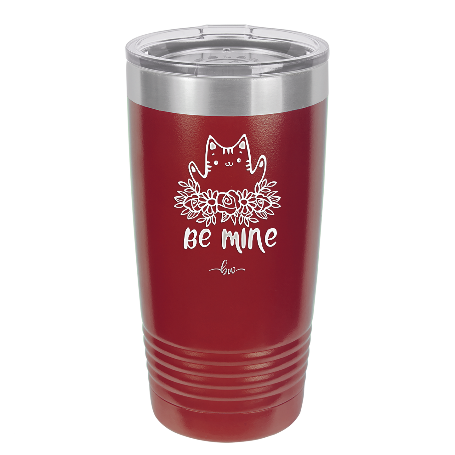 Be Mine Kitty - Laser Engraved Stainless Steel Drinkware - 1729 -