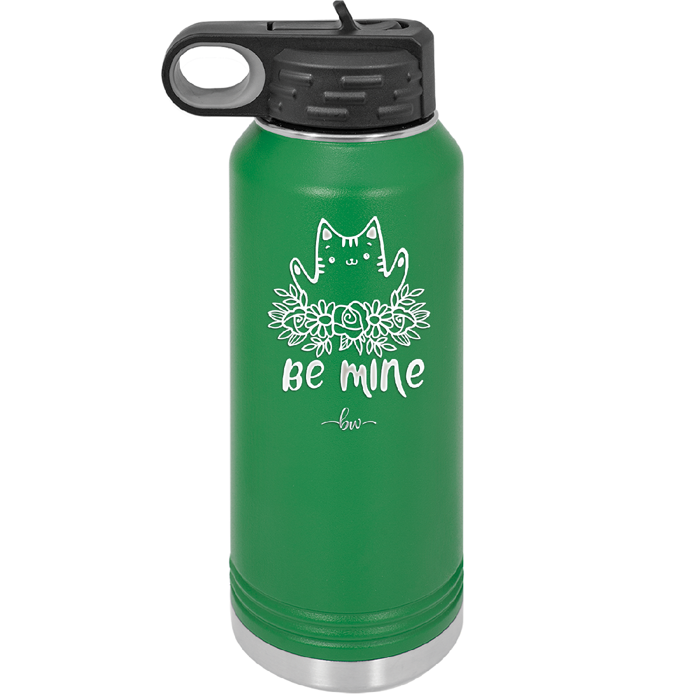 Be Mine Kitty - Laser Engraved Stainless Steel Drinkware - 1729 -