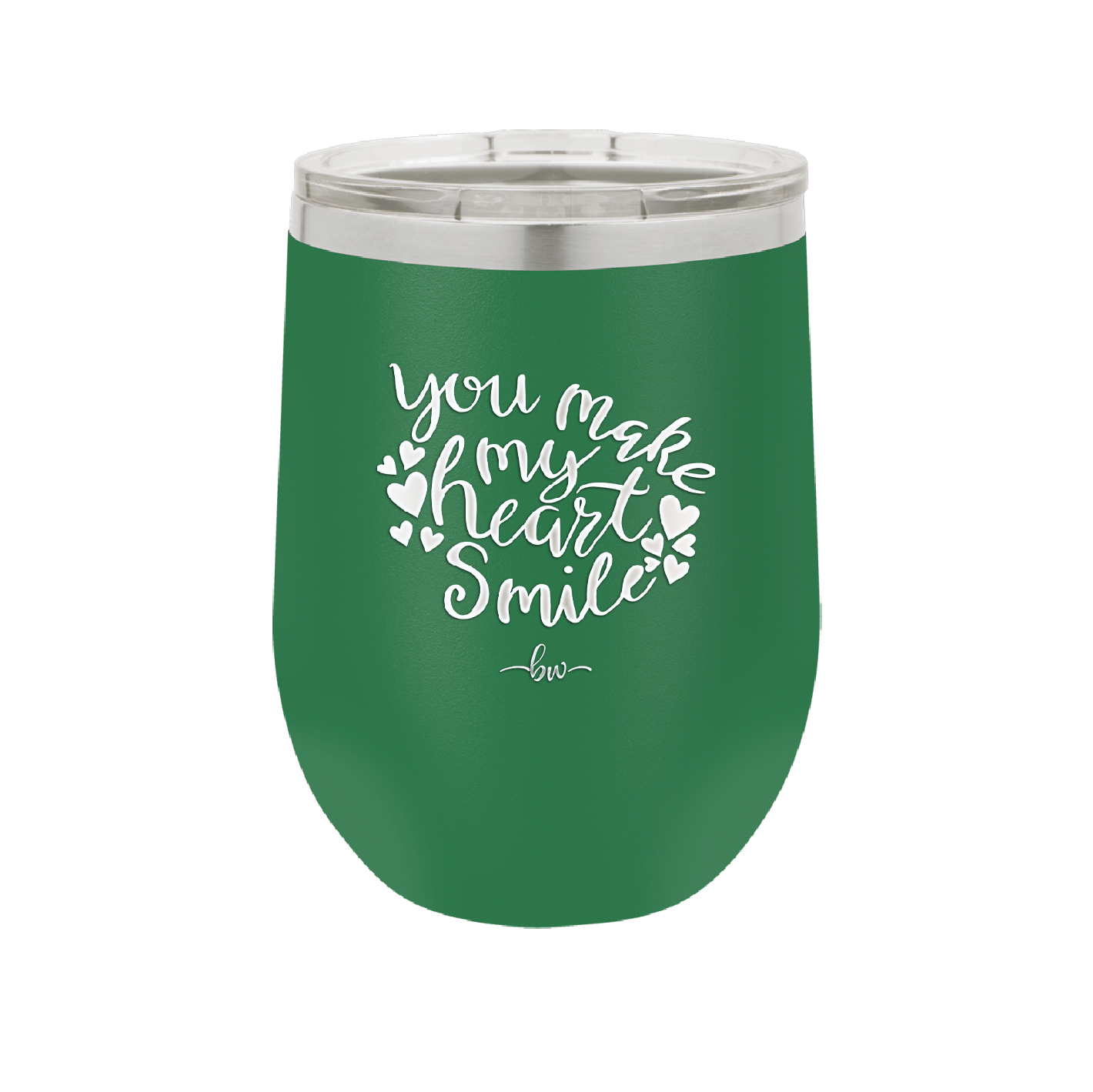 You Make My Heart Smile - Laser Engraved Stainless Steel Drinkware - 1734 -