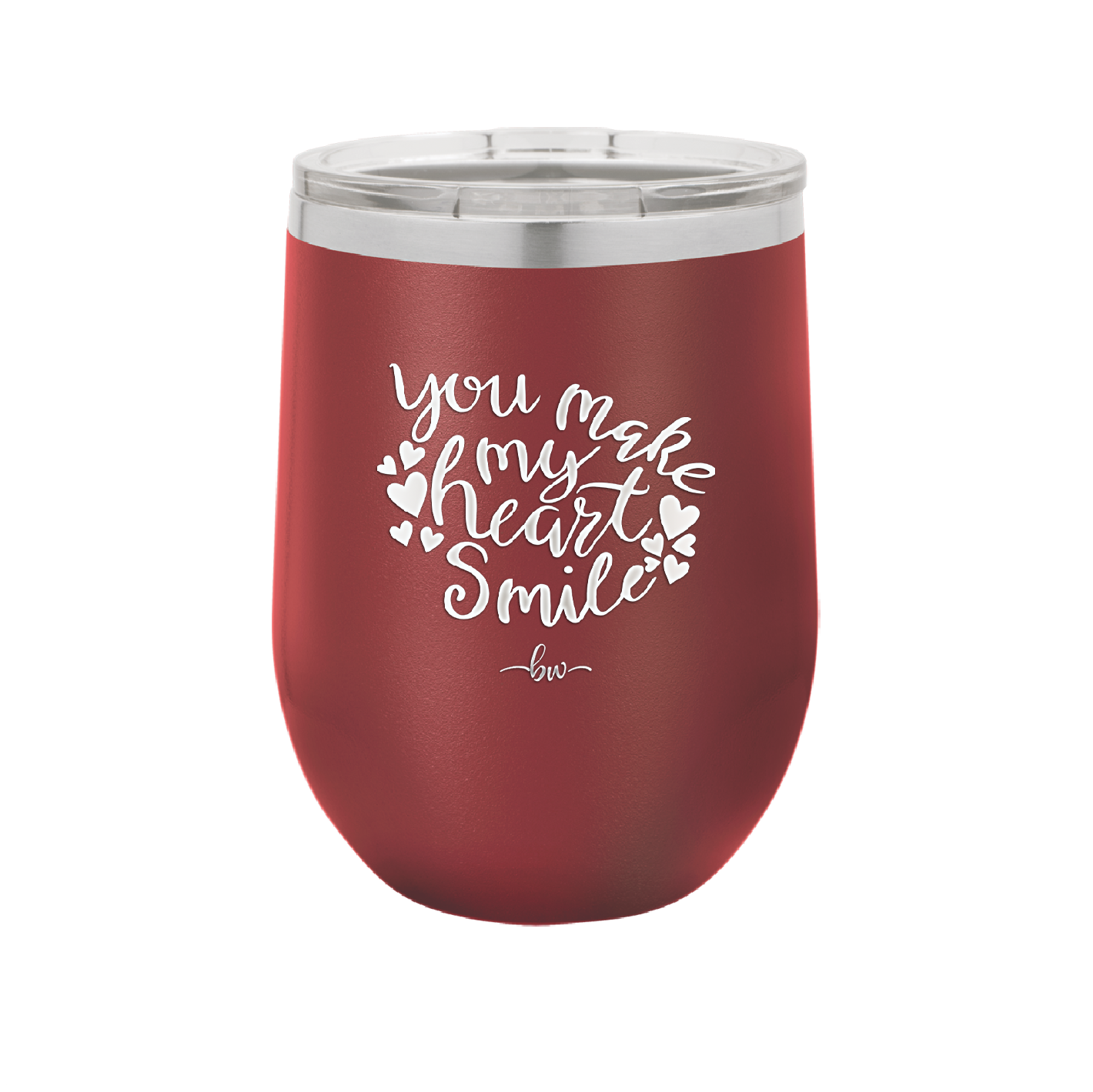 You Make My Heart Smile - Laser Engraved Stainless Steel Drinkware - 1734 -