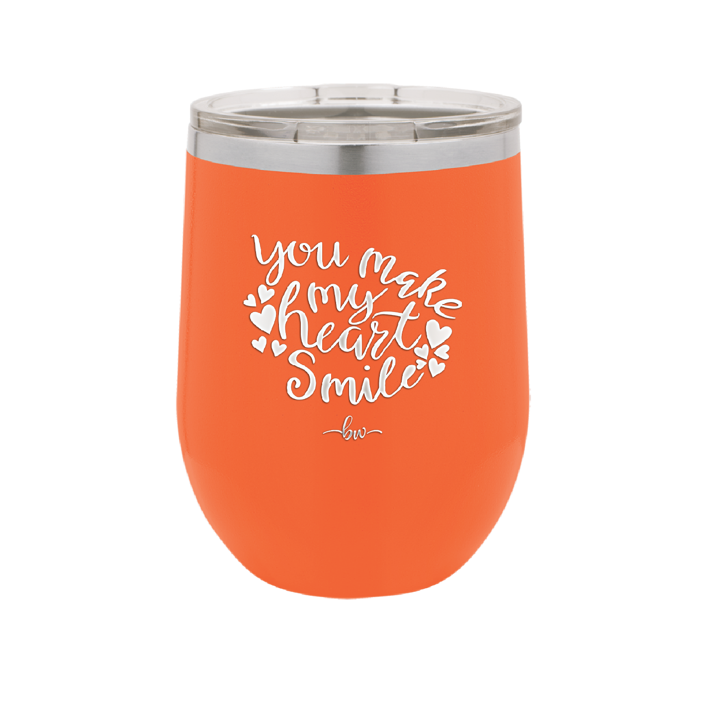 You Make My Heart Smile - Laser Engraved Stainless Steel Drinkware - 1734 -