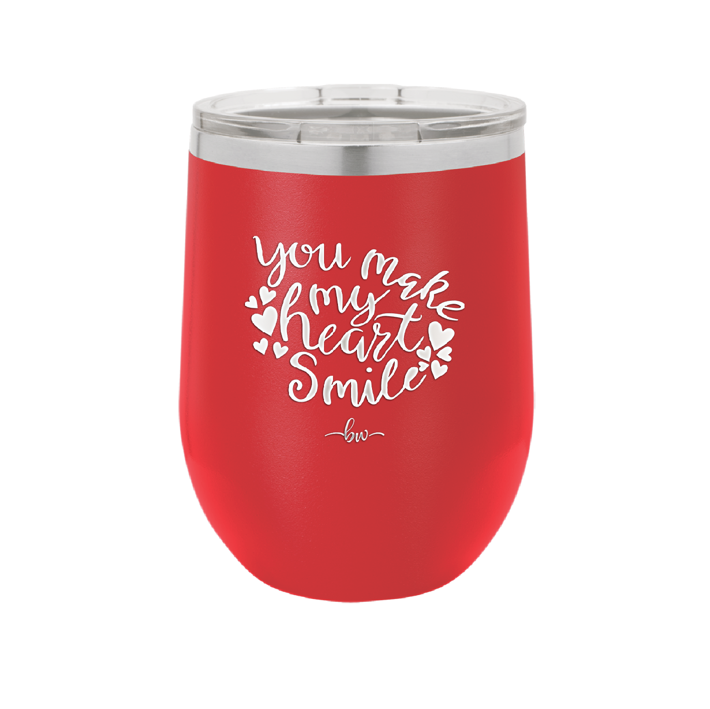 You Make My Heart Smile - Laser Engraved Stainless Steel Drinkware - 1734 -