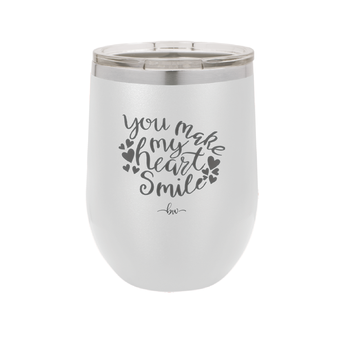 You Make My Heart Smile - Laser Engraved Stainless Steel Drinkware - 1734 -