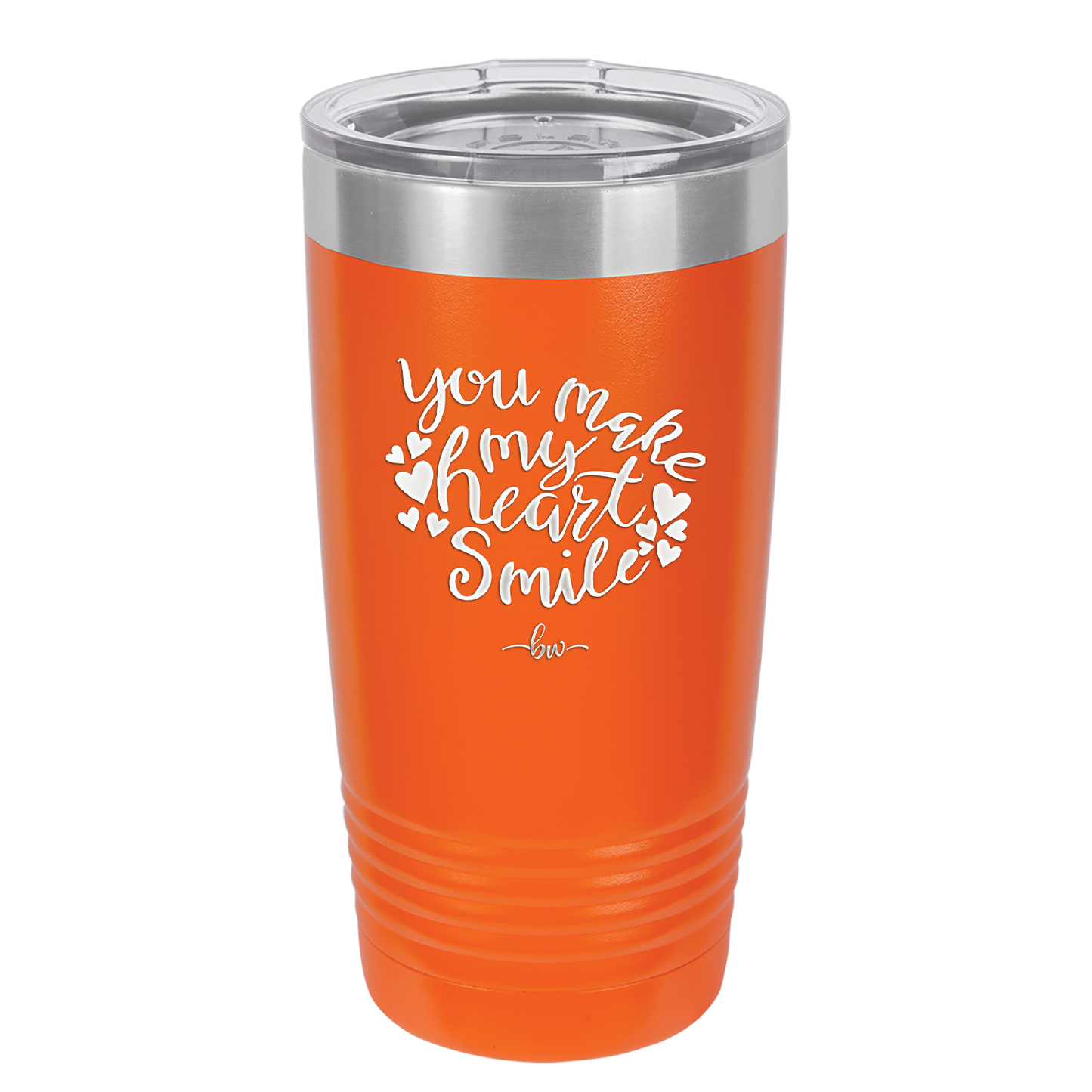 You Make My Heart Smile - Laser Engraved Stainless Steel Drinkware - 1734 -