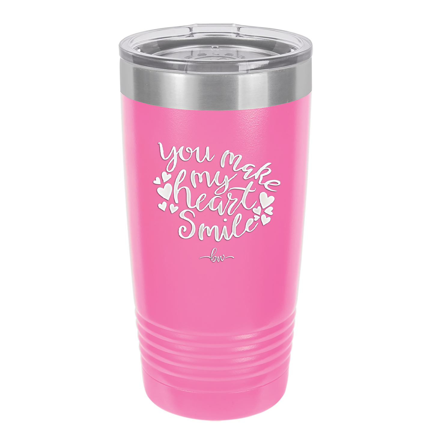 You Make My Heart Smile - Laser Engraved Stainless Steel Drinkware - 1734 -