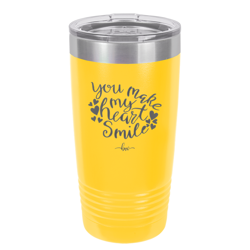 You Make My Heart Smile - Laser Engraved Stainless Steel Drinkware - 1734 -