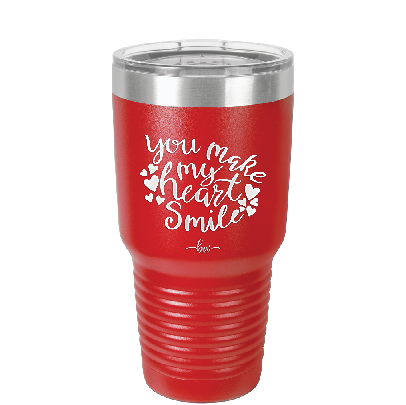 You Make My Heart Smile - Laser Engraved Stainless Steel Drinkware - 1734 -