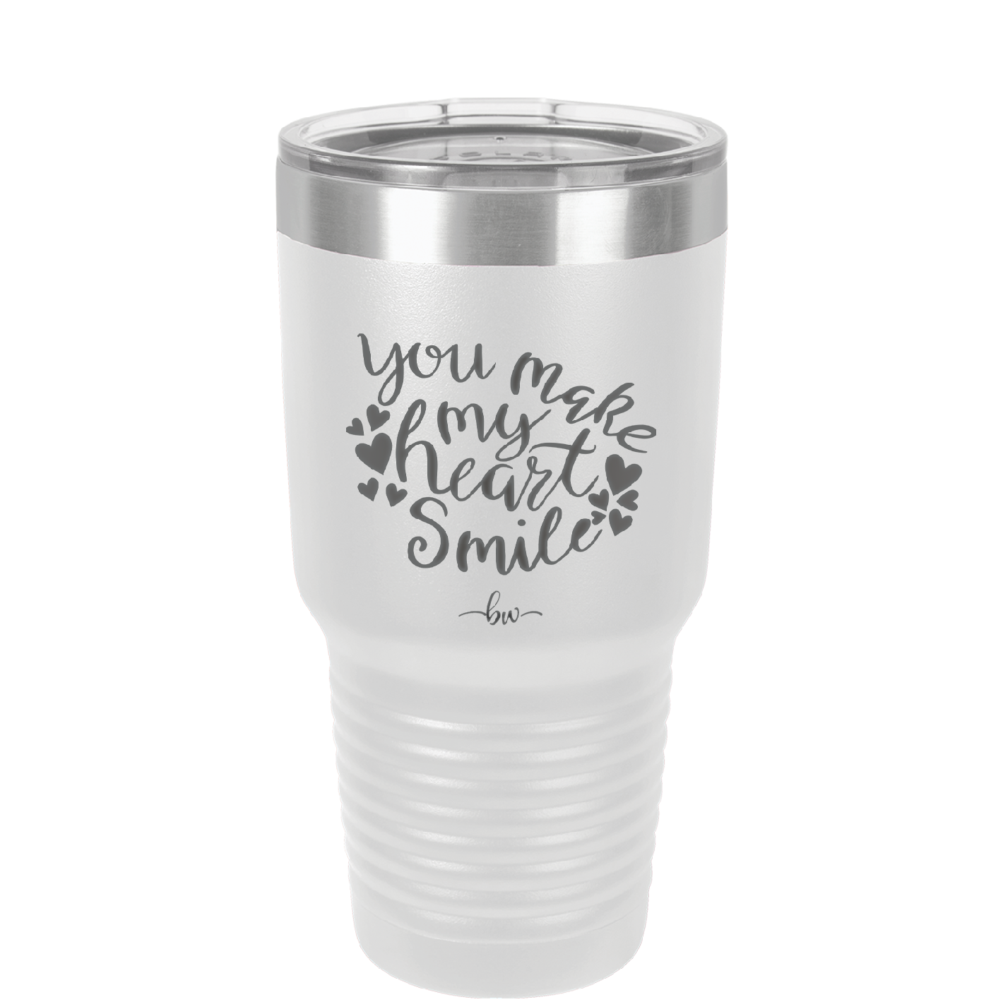 You Make My Heart Smile - Laser Engraved Stainless Steel Drinkware - 1734 -