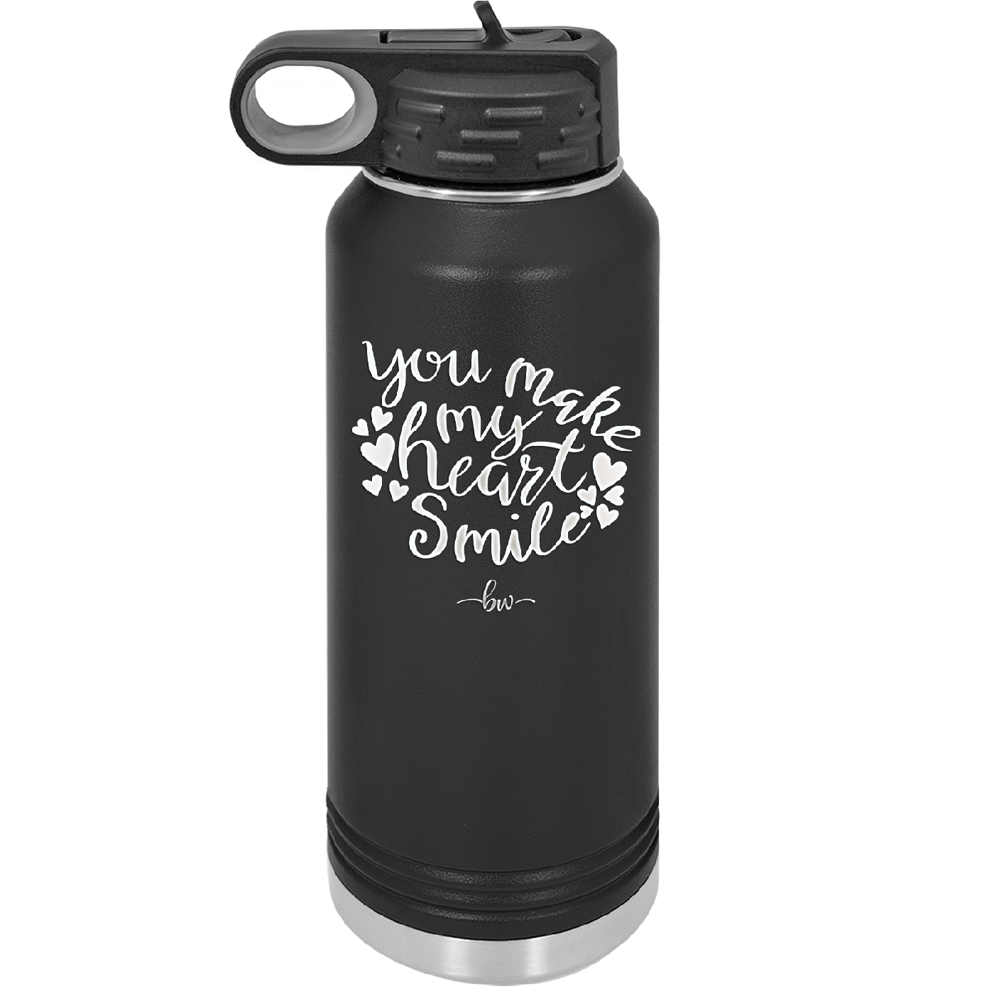 You Make My Heart Smile - Laser Engraved Stainless Steel Drinkware - 1734 -