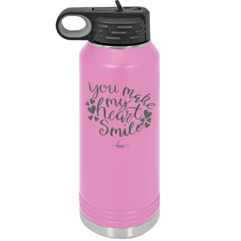 You Make My Heart Smile - Laser Engraved Stainless Steel Drinkware - 1734 -