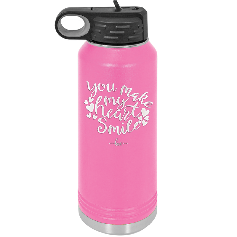 You Make My Heart Smile - Laser Engraved Stainless Steel Drinkware - 1734 -