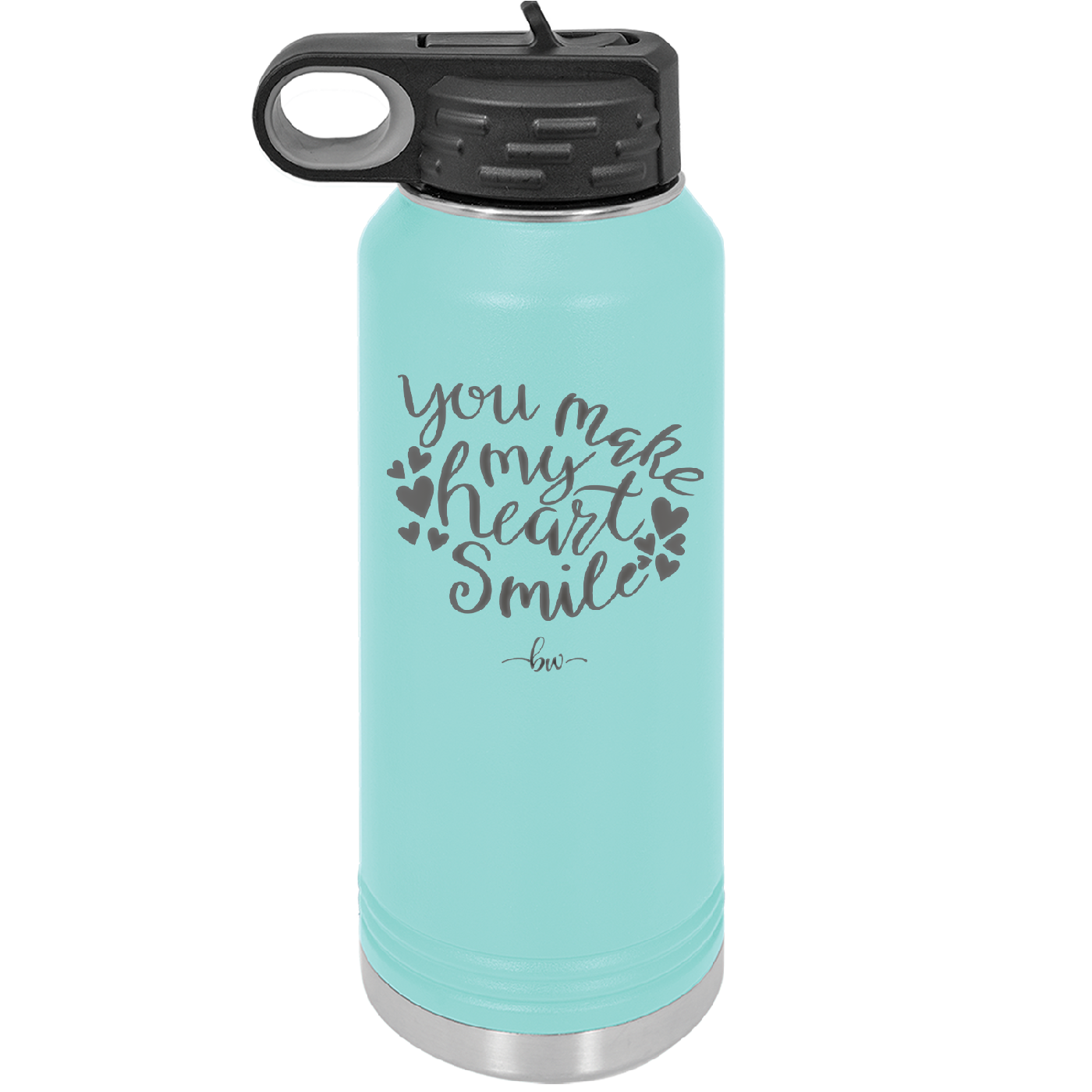 You Make My Heart Smile - Laser Engraved Stainless Steel Drinkware - 1734 -