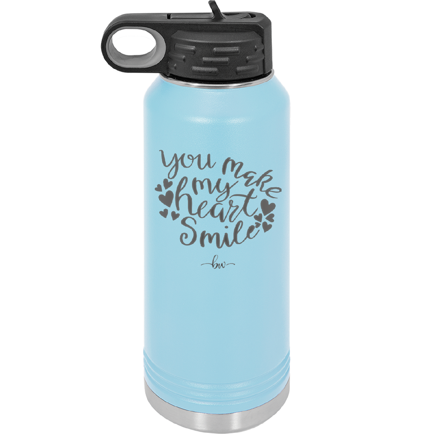 You Make My Heart Smile - Laser Engraved Stainless Steel Drinkware - 1734 -