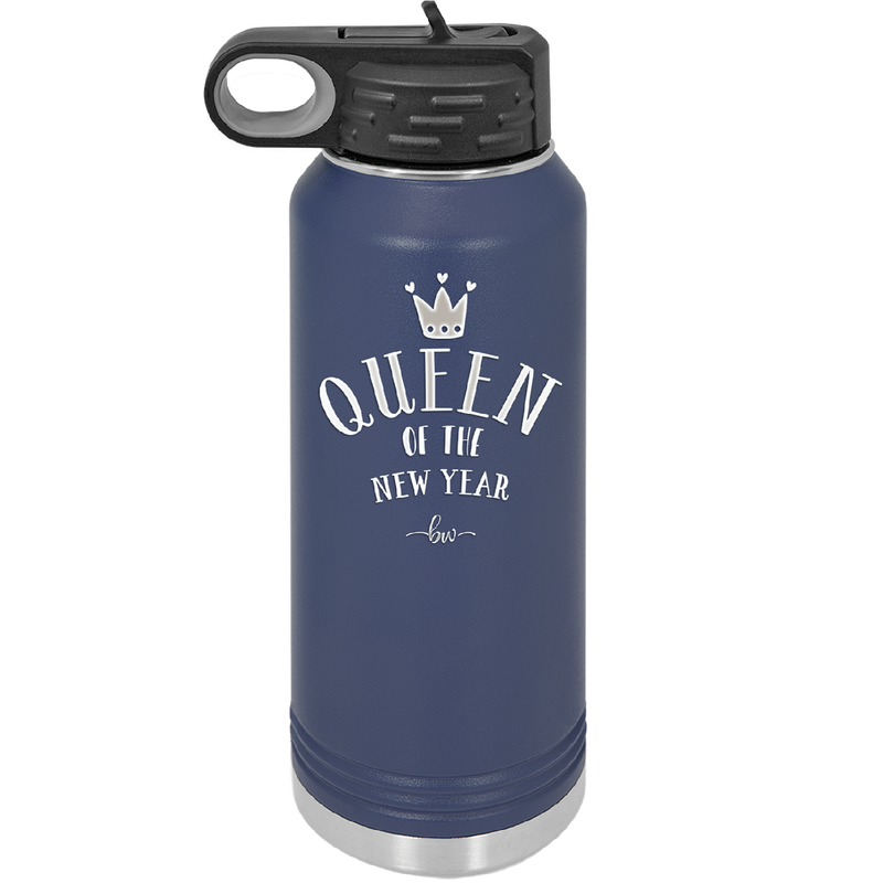 Queen of the New Year - Laser Engraved Stainless Steel Drinkware - 1738 -