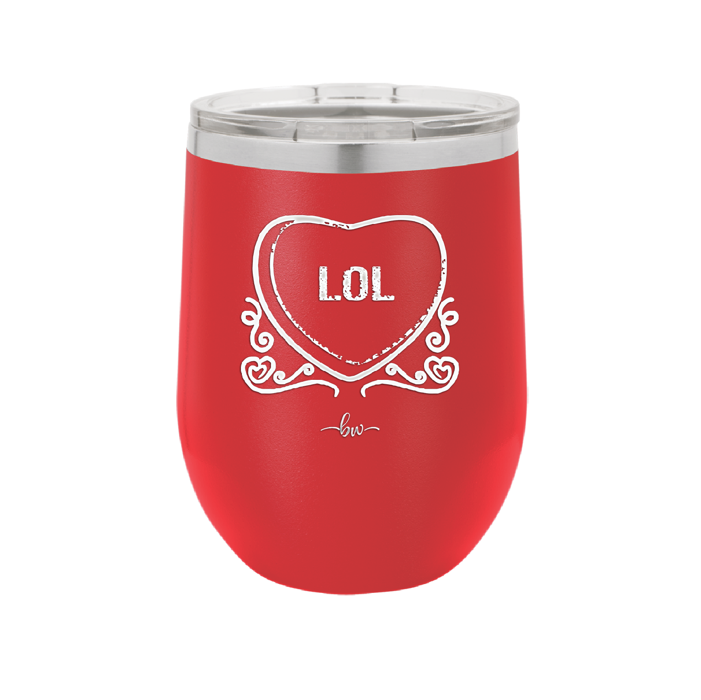 Candy Heart LOL - Laser Engraved Stainless Steel Drinkware - 1759 -