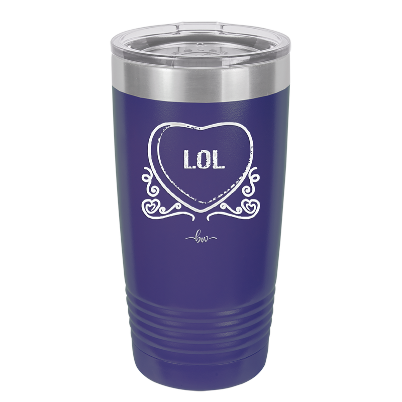 Candy Heart LOL - Laser Engraved Stainless Steel Drinkware - 1759 -