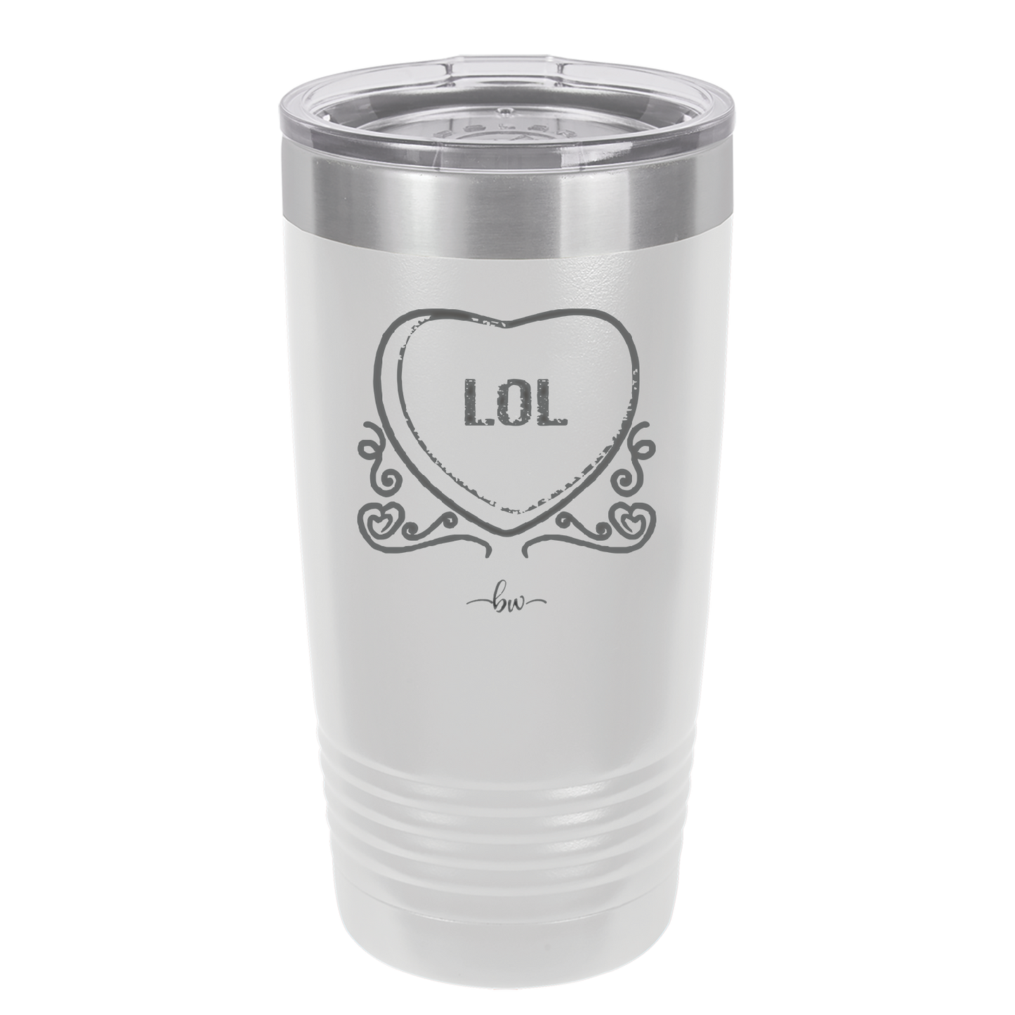 Candy Heart LOL - Laser Engraved Stainless Steel Drinkware - 1759 -