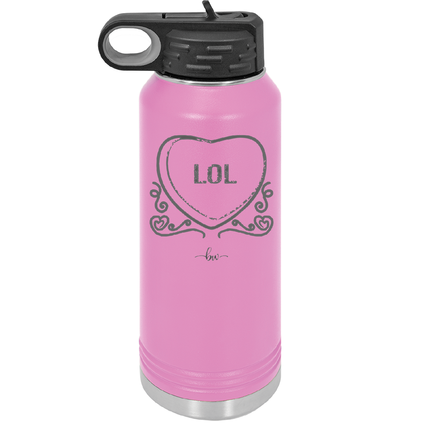 Candy Heart LOL - Laser Engraved Stainless Steel Drinkware - 1759 -