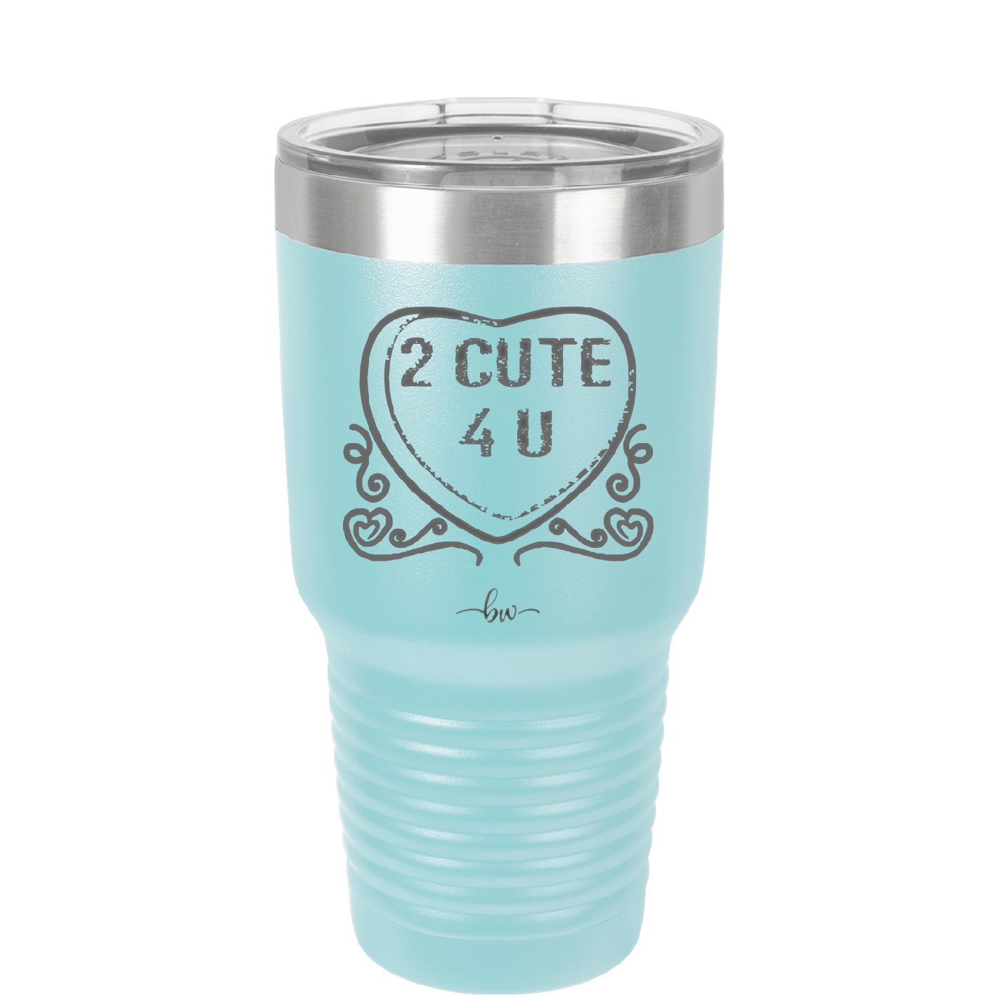 Candy Heart 2 Cute 4 You - Laser Engraved Stainless Steel Drinkware - 1768 -