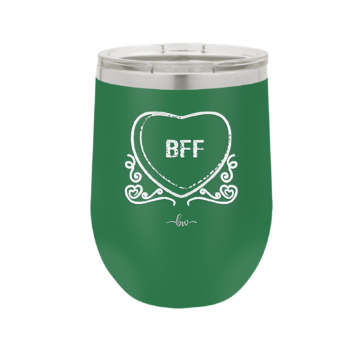 Candy Heart BFF - Laser Engraved Stainless Steel Drinkware - 1770 -