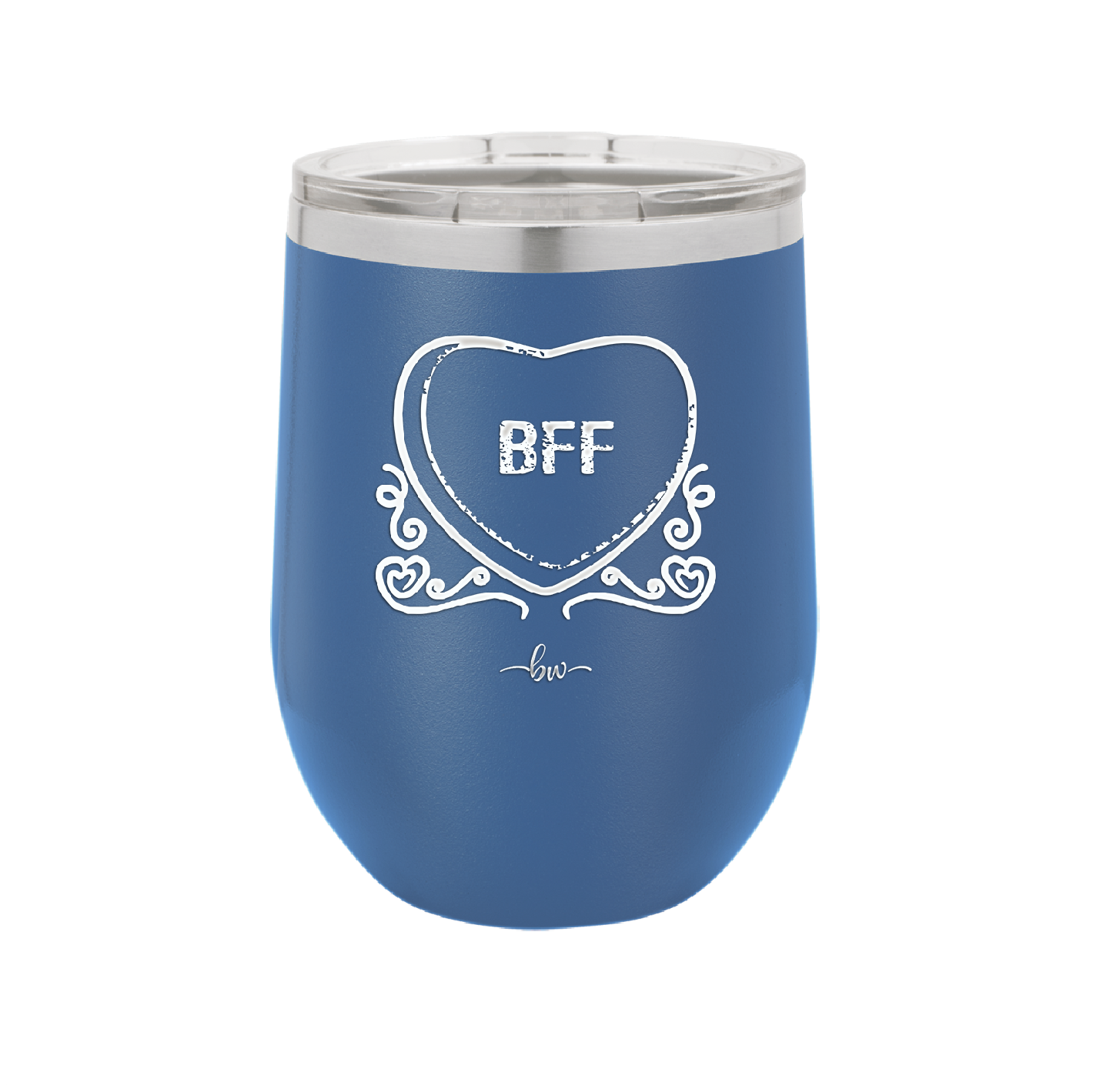 Candy Heart BFF - Laser Engraved Stainless Steel Drinkware - 1770 -