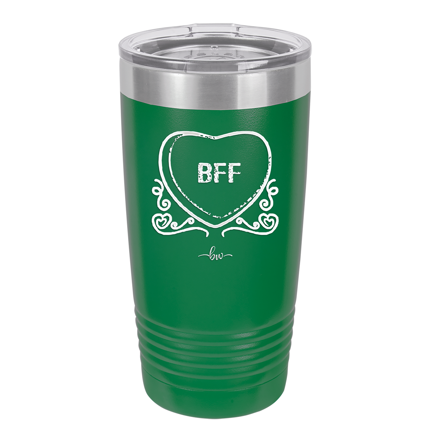 Candy Heart BFF - Laser Engraved Stainless Steel Drinkware - 1770 -