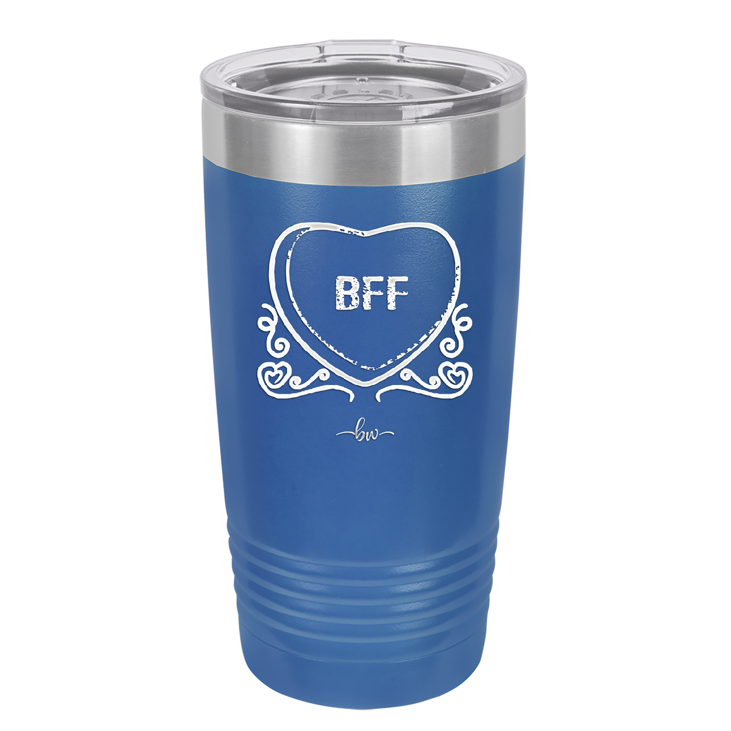 Candy Heart BFF - Laser Engraved Stainless Steel Drinkware - 1770 -