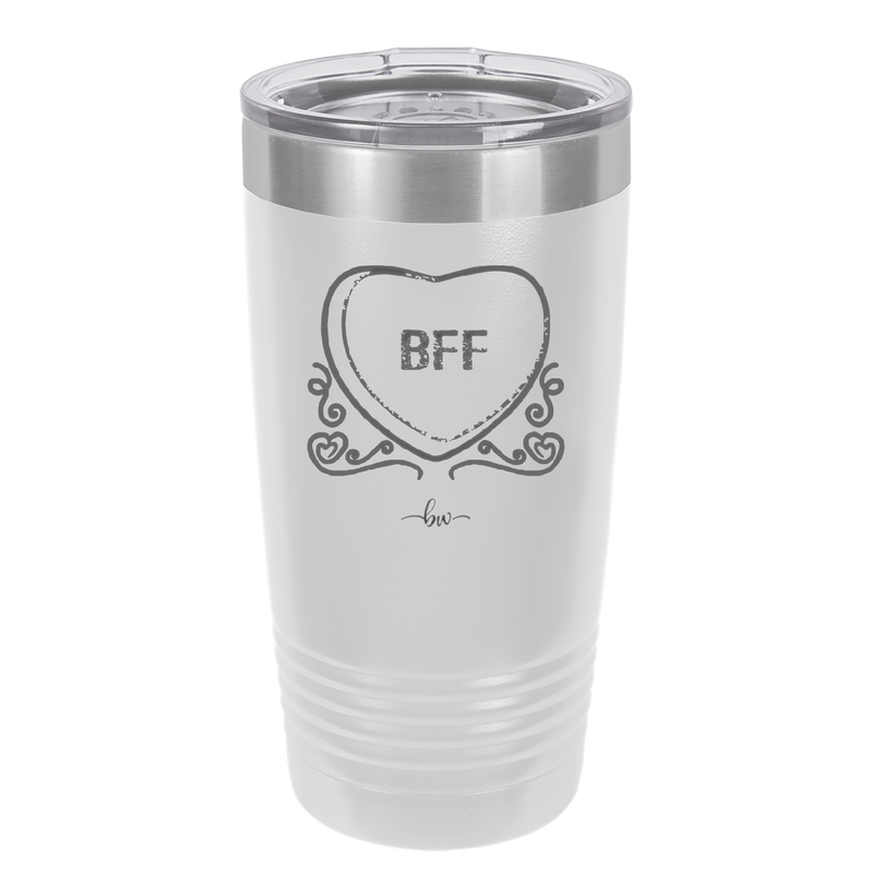 Candy Heart BFF - Laser Engraved Stainless Steel Drinkware - 1770 -