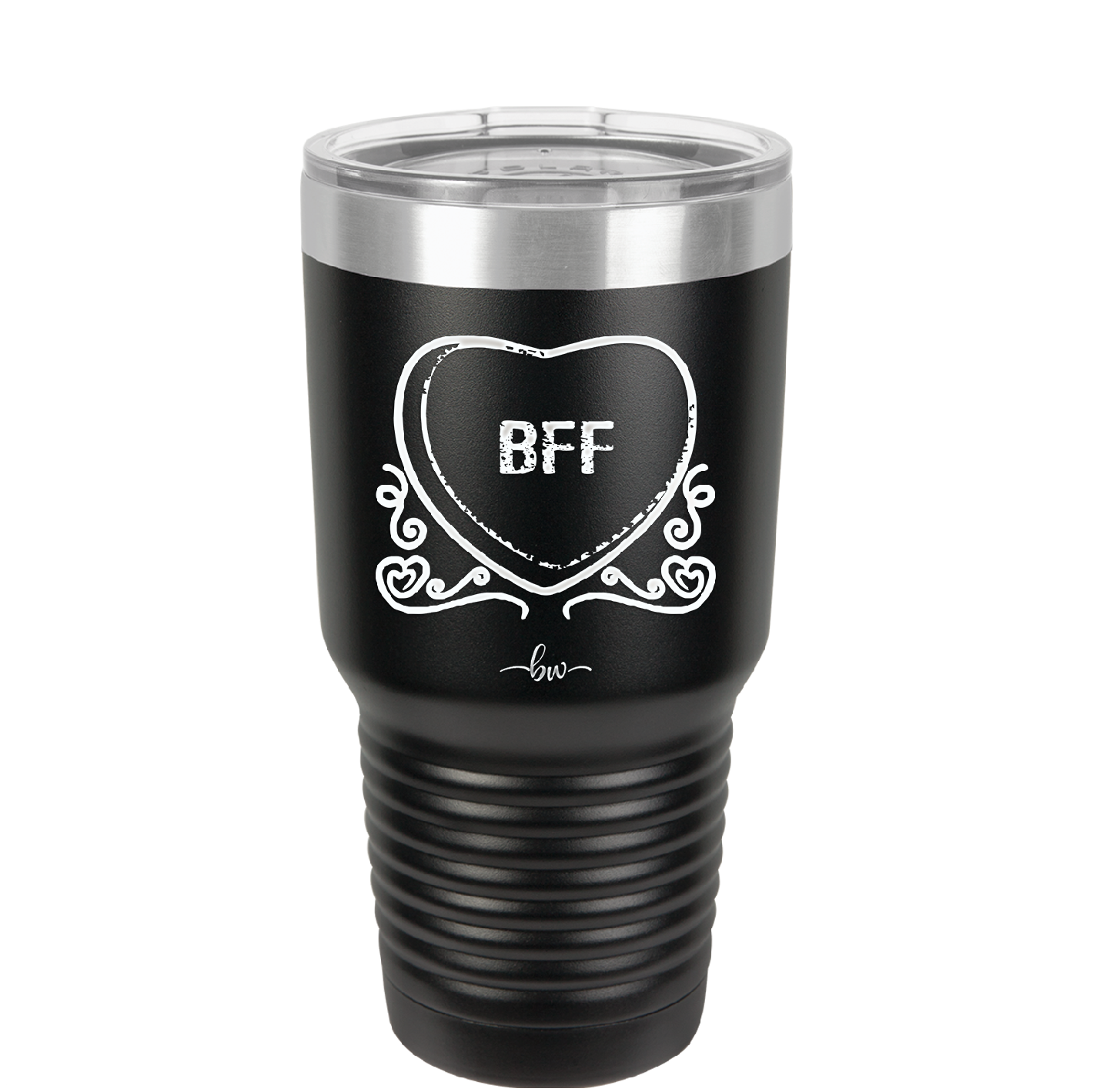 Candy Heart BFF - Laser Engraved Stainless Steel Drinkware - 1770 -