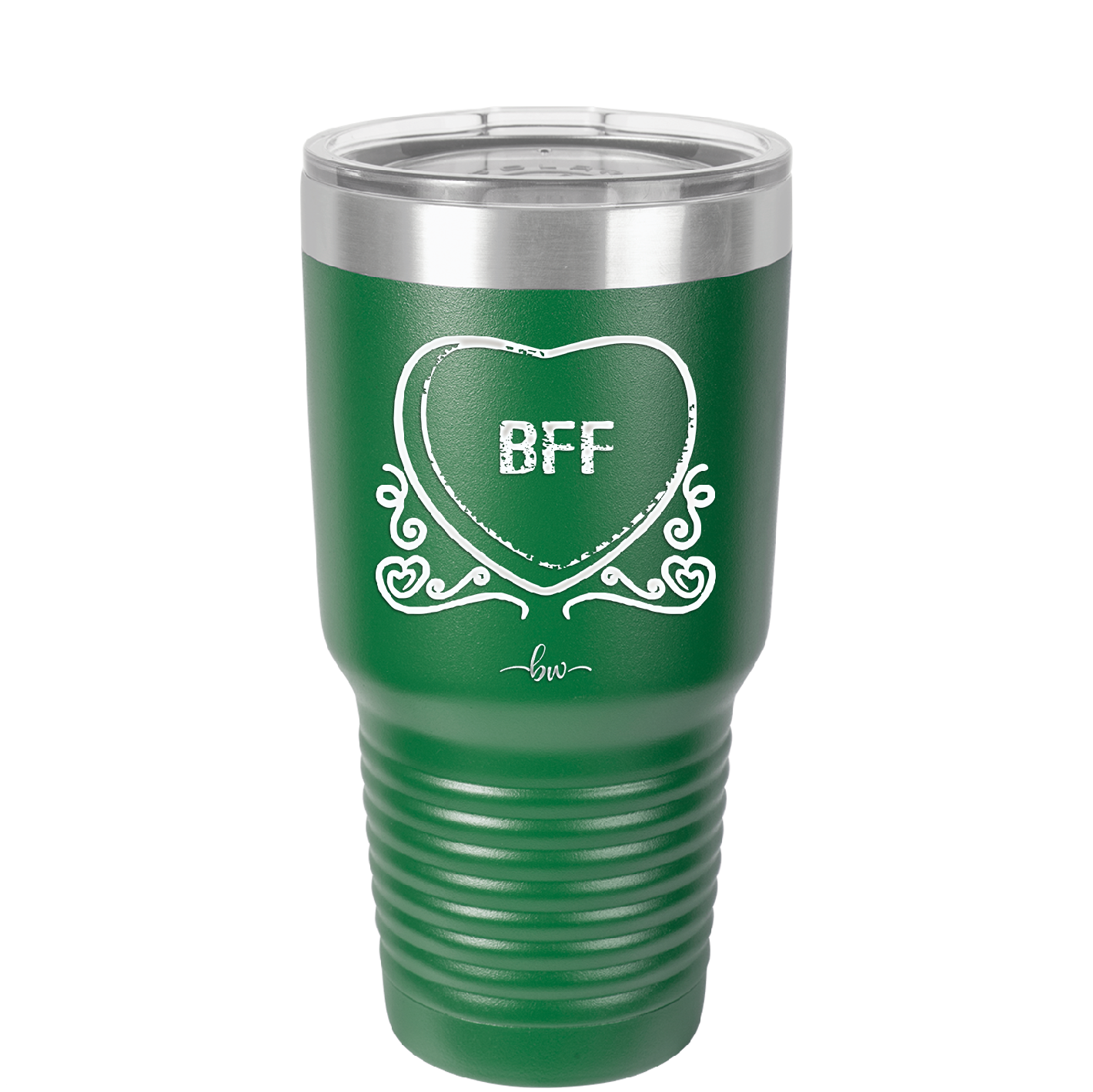 Candy Heart BFF - Laser Engraved Stainless Steel Drinkware - 1770 -