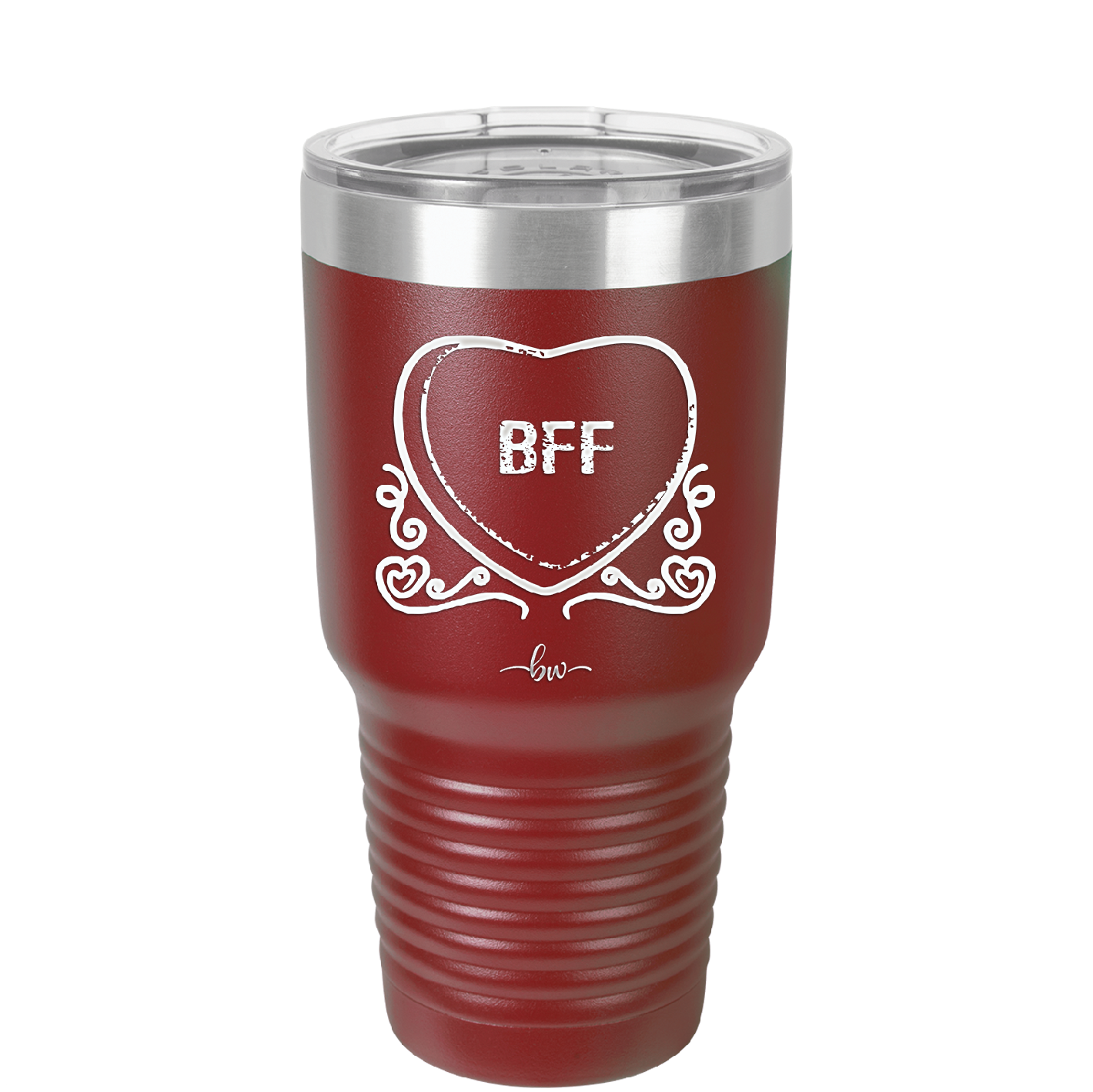 Candy Heart BFF - Laser Engraved Stainless Steel Drinkware - 1770 -