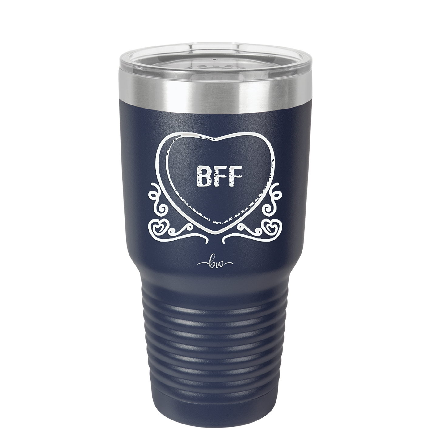 Candy Heart BFF - Laser Engraved Stainless Steel Drinkware - 1770 -