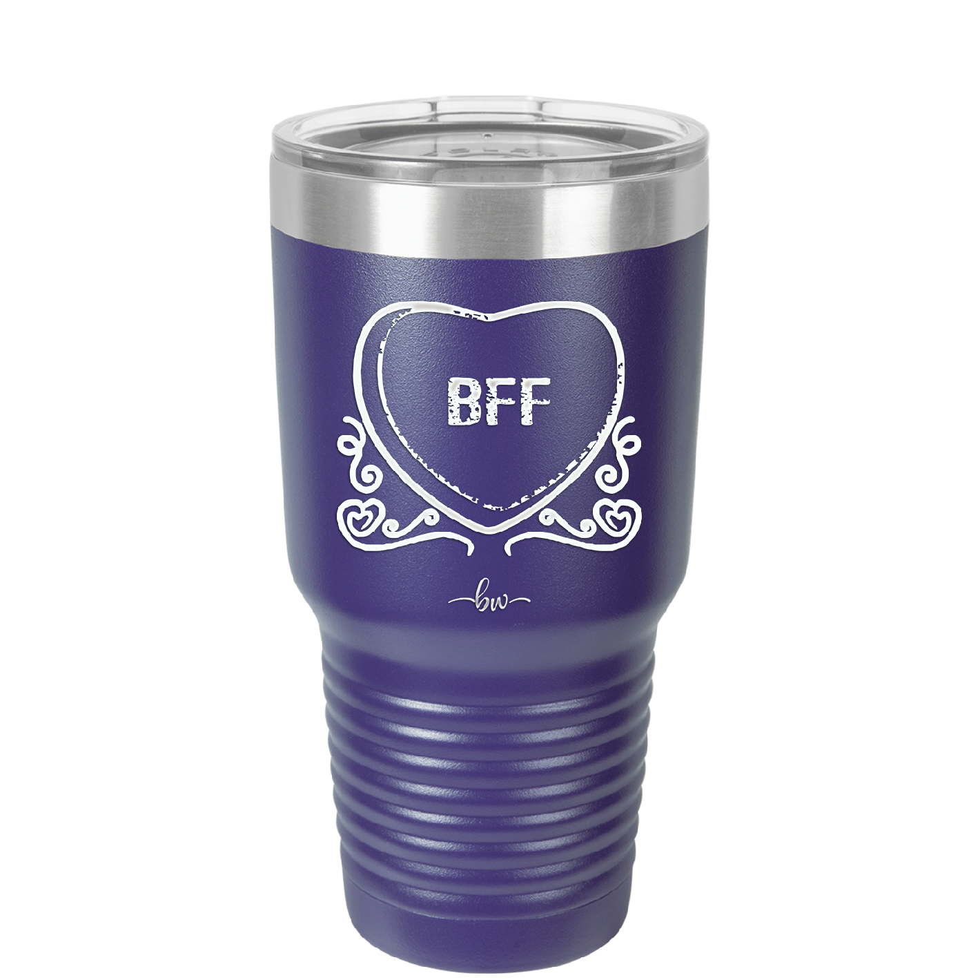 Candy Heart BFF - Laser Engraved Stainless Steel Drinkware - 1770 -