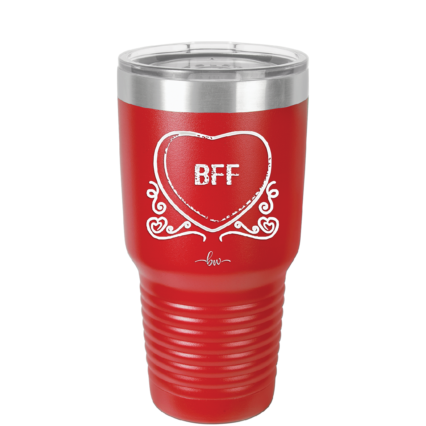 Candy Heart BFF - Laser Engraved Stainless Steel Drinkware - 1770 -