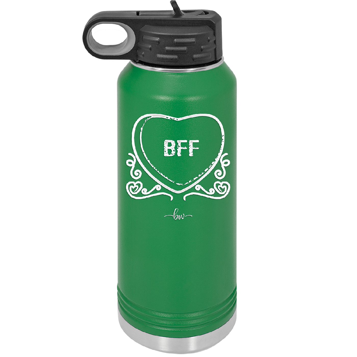 Candy Heart BFF - Laser Engraved Stainless Steel Drinkware - 1770 -