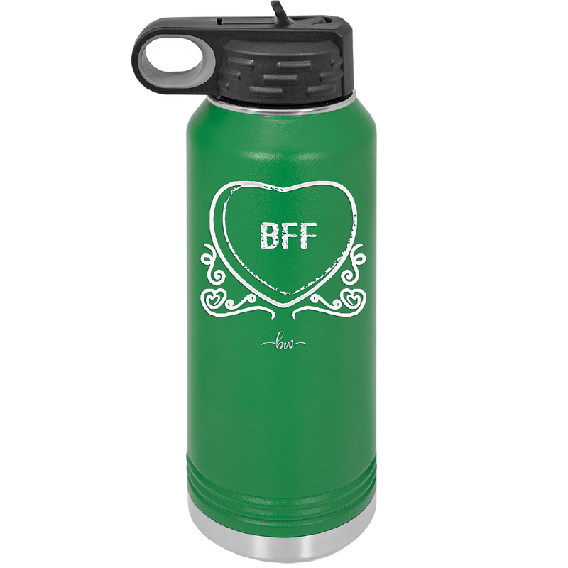 Candy Heart BFF - Laser Engraved Stainless Steel Drinkware - 1770 -