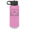 Candy Heart BFF - Laser Engraved Stainless Steel Drinkware - 1770 -