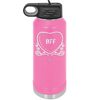 Candy Heart BFF - Laser Engraved Stainless Steel Drinkware - 1770 -