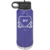 Candy Heart BFF - Laser Engraved Stainless Steel Drinkware - 1770 -