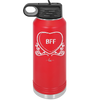 Candy Heart BFF - Laser Engraved Stainless Steel Drinkware - 1770 -