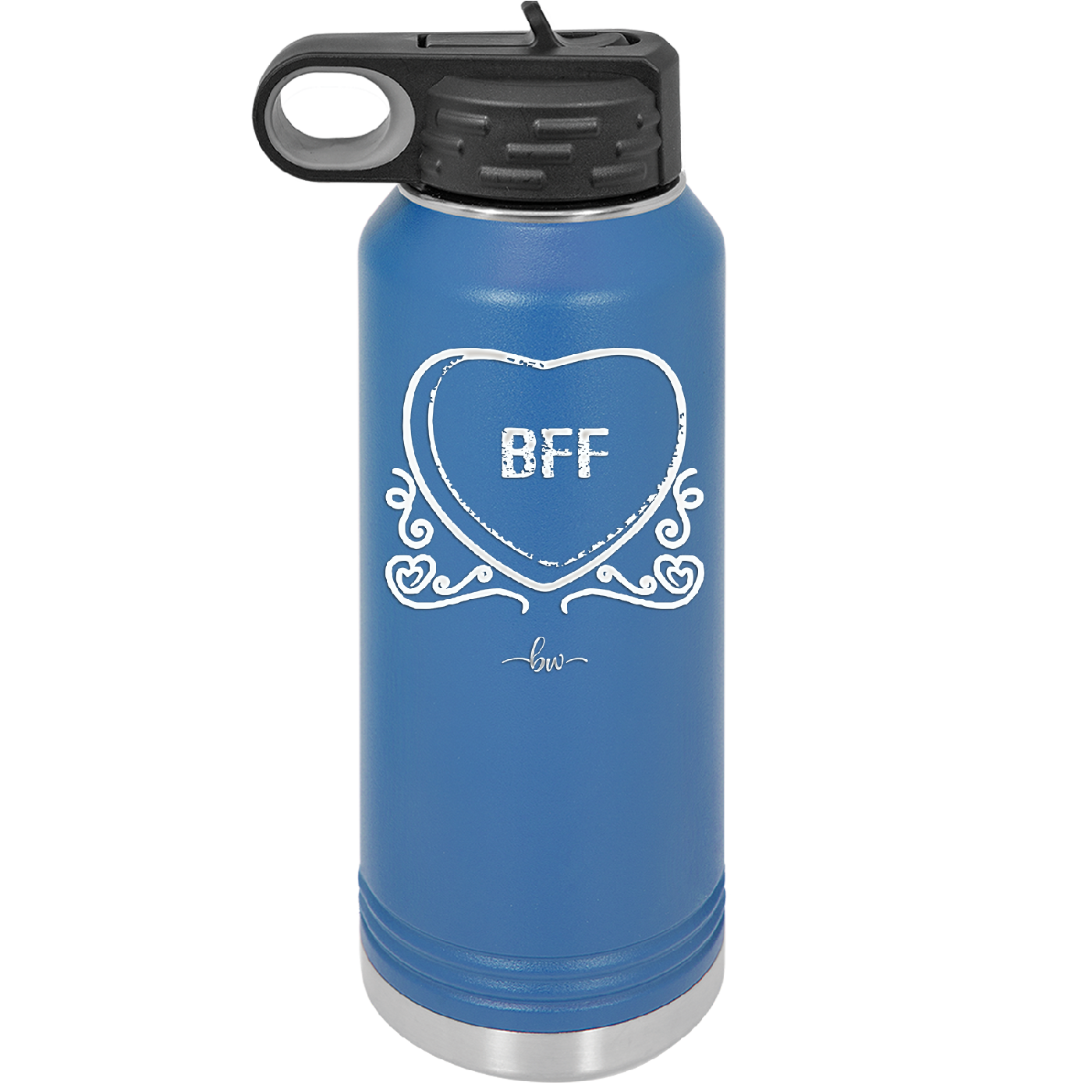 Candy Heart BFF - Laser Engraved Stainless Steel Drinkware - 1770 -