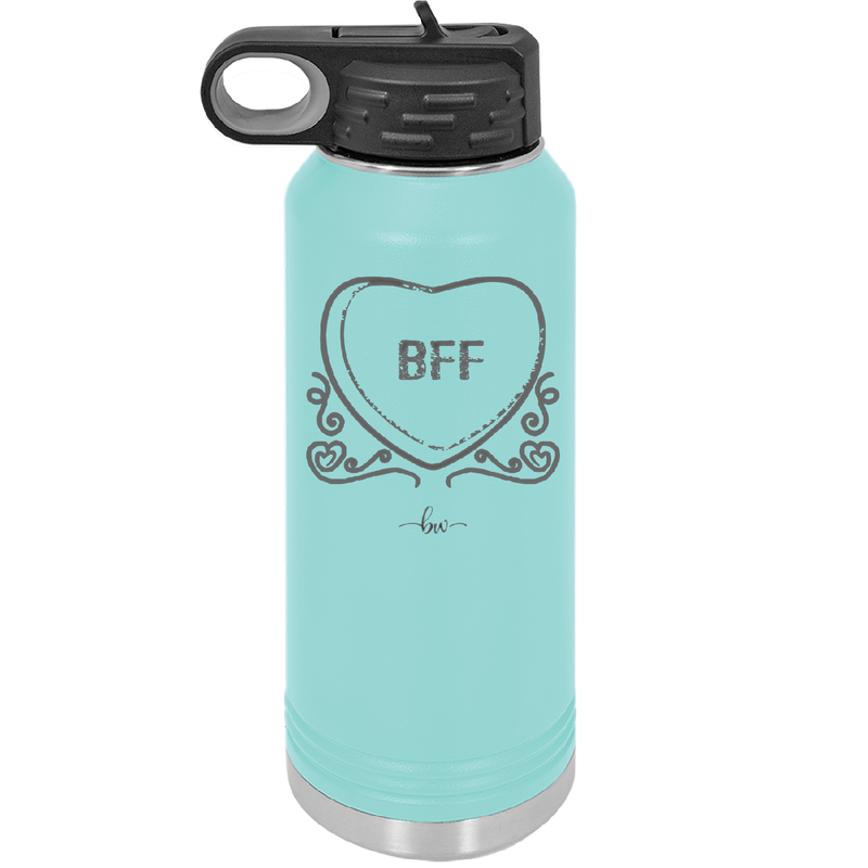 Candy Heart BFF - Laser Engraved Stainless Steel Drinkware - 1770 -