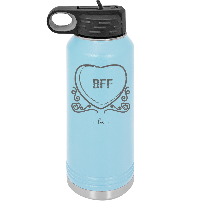 Candy Heart BFF - Laser Engraved Stainless Steel Drinkware - 1770 -